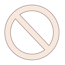 Schema d'un rond barré